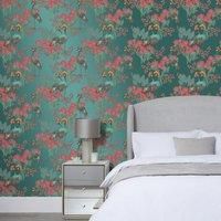 Mariba Emerald Wallpaper Green/Pink