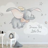 Disney Dumbo Wall Mural Grey/Pink