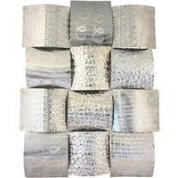 Woven Metal Wall Art Silver