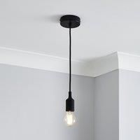 Dunelm Black Flex 1 Light Fitting new boxed sh72