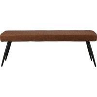 Montreal 2 Seater Dining Bench, Faux Leather, 135cm