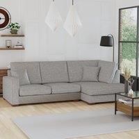 Carson Vivalife Stain-Resistant Fabric Corner Sofa Grey