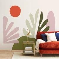 Elements Leaf Mural MultiColoured