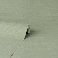 Grasscloth Plain Sage Wallpaper Green