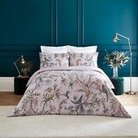 Dorma Lillian 100% Cotton Duvet Cover and Pillowcase Set Mauve