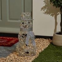 Silver Rattan Snowman