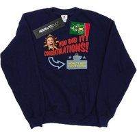 Elf  World apos;s Best Coffee  women's Sweatshirt in Blue