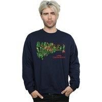 National Lampoon's Christmas Vacation Men's Squirrel Tree Sweatshirt in Navy | Size: 2XL