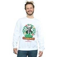 National Lampoon's Christmas Vacation Men's Greyscale Clarkmas Sweatshirt