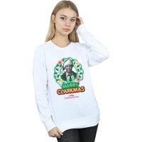 National Lampoon/'s Christmas Vacation Women/'s Greyscale Clarkmas Sweatshirt Large White