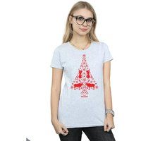 Disney Women/'s Frozen Christmas Tree T-Shirt XX-Large Sport Grey