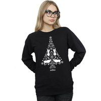 Disney Women's Frozen Christmas Tree Sweatshirt in Black | Size: 2XL