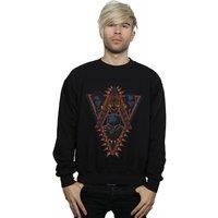 Marvel Men/'s Black Panther Tribal Heads Sweatshirt Black XX-Large