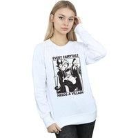 Disney  Every Fairy Tale Needs A Villain  women's Sweatshirt in White