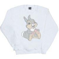 Disney Women/'s Classic Thumper Sweatshirt White Small
