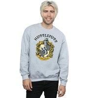 Harry Potter Men's Hufflepuff Sweatshirt in Grey | Size: 2XL