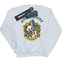 Harry Potter Women/'s Hufflepuff Crest Sweatshirt White Small