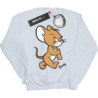 Absolute Cult Tom and Jerry Women/'s Angry Mouse Sweatshirt White Medium