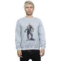 Marvel Men/'s Avengers Infinity War Thanos Sketch Sweatshirt Sport Grey XXX-Large
