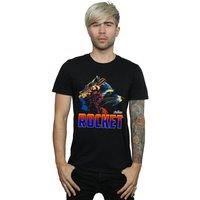 Marvel Men/'s Avengers Infinity War Rocket Character T-Shirt Black XXX-Large