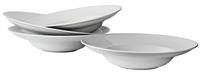 Argos Home Set of 4 Porcelain Large Pasta Bowls Super White