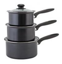 Argos Home 3 Piece Non Stick Steel Pan Set