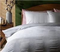 Habitat Cotton 300TC Waffle Striped Bedding Set - Kingsize