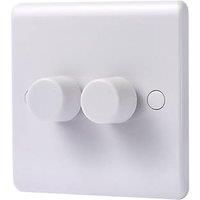 LAP 2-Gang 2-Way LED Dimmer Switch White (366CC)