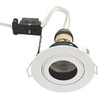 LAP Cast Baffle Tilt Anti-Glare Recessed Downlight White (774KJ)