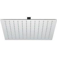 Swirl Slimline Adjustable Square Shower Head Chrome 300mm (208PG)
