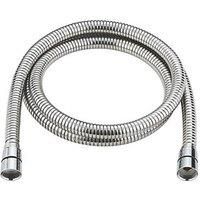 SWIRL EXTENDABLE SHOWER HOSE POLISHED STAINLESS STEEL 10MM X 1.64 -2 Metres -NEW