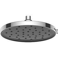 Swirl Versatile Adjustable Shower Head Chrome / Black 230mm (826PG)
