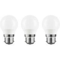 LAP BC Mini Globe LED Light Bulb 470lm 4.2W 3 Pack (211PP)