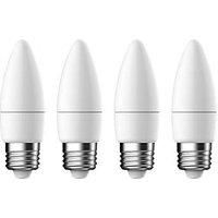 LAP ES Candle LED Light Bulb 470lm 4.2W 4 Pack (218PP)