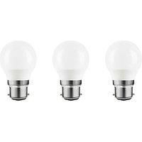 LAP BC Mini Globe LED Light Bulb 250lm 2.2W 3 Pack (760PP)