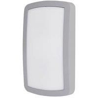 LAP AW077-2 Indoor Rectangular LED Bulkhead Grey 11W 600lm (843PP)