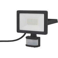 LAP Weyburn Outdoor LED Floodlight With PIR Sensor Black 20W 2000lm (335PG)