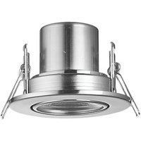 LAP Cosmoseco Tilt Fire Rated LED Downlight Satin Nickel 5.8W 450lm (160PP)