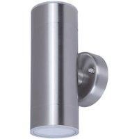 LAP Outdoor LED Up & Down Wall Light Silver 8.6W 760lm (759PP)