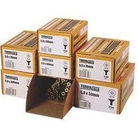 TurboGold PZ Double-Countersunk 5mm (Dia) Multipurpose Screw Trade Pack 1000 Pcs (290PT)