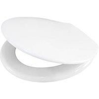 Swirl Standard Closing Toilet Seat Duraplast White (807TX)
