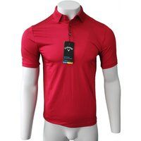 Callaway Essential Micro Polo Shirt - Tango Red - S