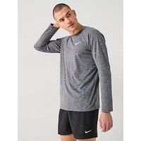 NIKE Long Sleeve Hydrogua Men/'s Long Sleeve T-Shirt, Black, XL