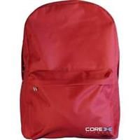 CoreX Fitness Cross Avenue Backpack Red Stylish Padded Zip Pocket Travel Gym Bag
