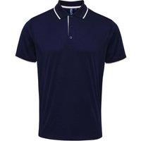 Premier Mens Contrast Coolchecker Polo Shirt / N/A N/A RW5520