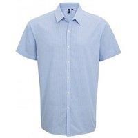 Premier Mens Gingham Short Sleeve Shirt / N/A N/A PC3100