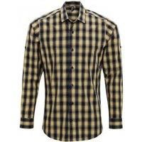 Premier Mens Mulligan Check Long Sleeve Shirt  PC3101