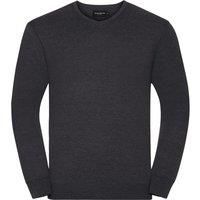 Russell Collection Mens V-Neck Knitted Pullover Sweatshirt / N/A N/A BC1012