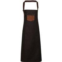 Premier Unisex Adults Division Waxed Look Faux Leather Denim / N/A N/A RW6234
