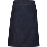 Premier Unisex Adults Division Waxed Look Denim Waist Apron / N/A N/A RW6233